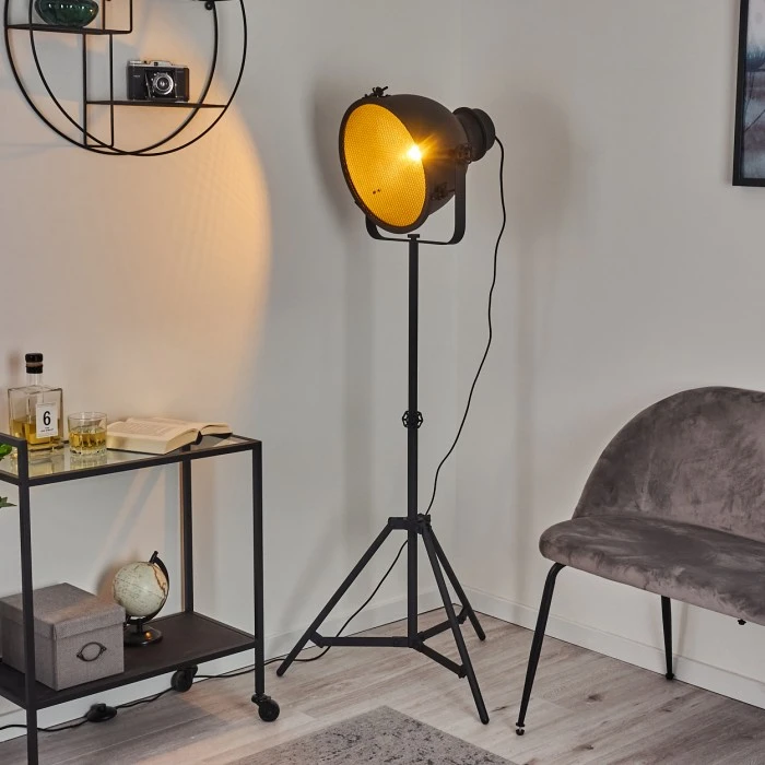 Hofstein Ogho Stehleuchte Schwarz, 1-flammig 1 Hofstein Ogho Stehleuchte Schwarz, 1-flammig