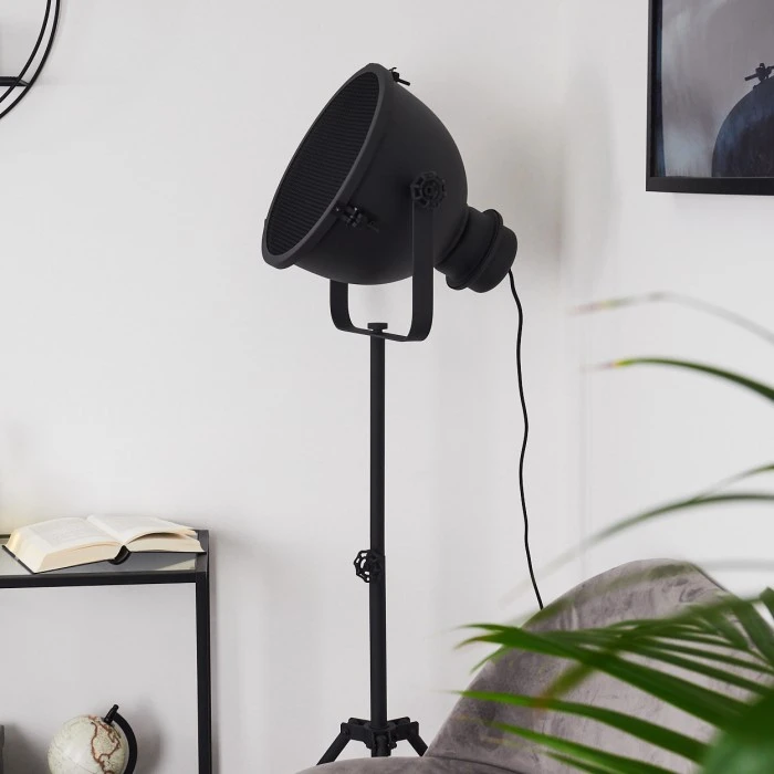 Hofstein Ogho Stehleuchte Schwarz, 1-flammig 2 Hofstein Ogho Stehleuchte Schwarz, 1-flammig – Bild 2