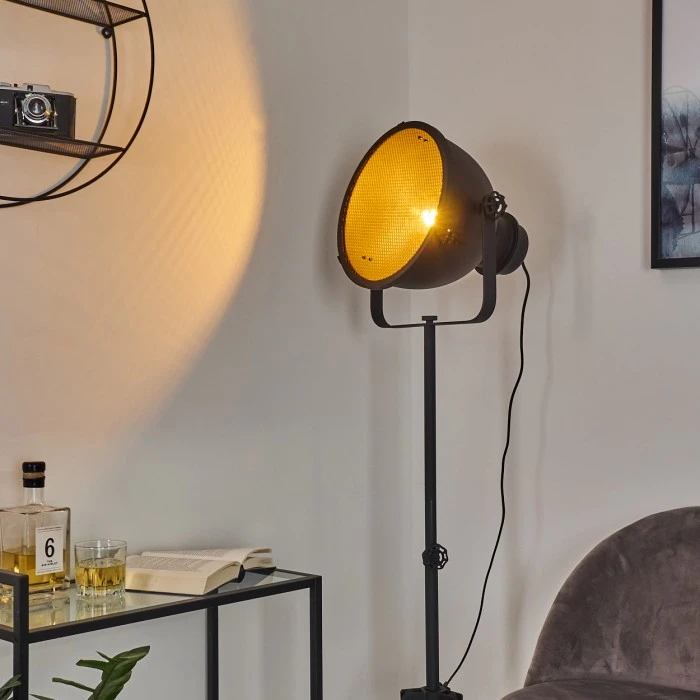 Hofstein Ogho Stehleuchte Schwarz, 1-flammig 11 Hofstein Ogho Stehleuchte Schwarz, 1-flammig – Bild 11