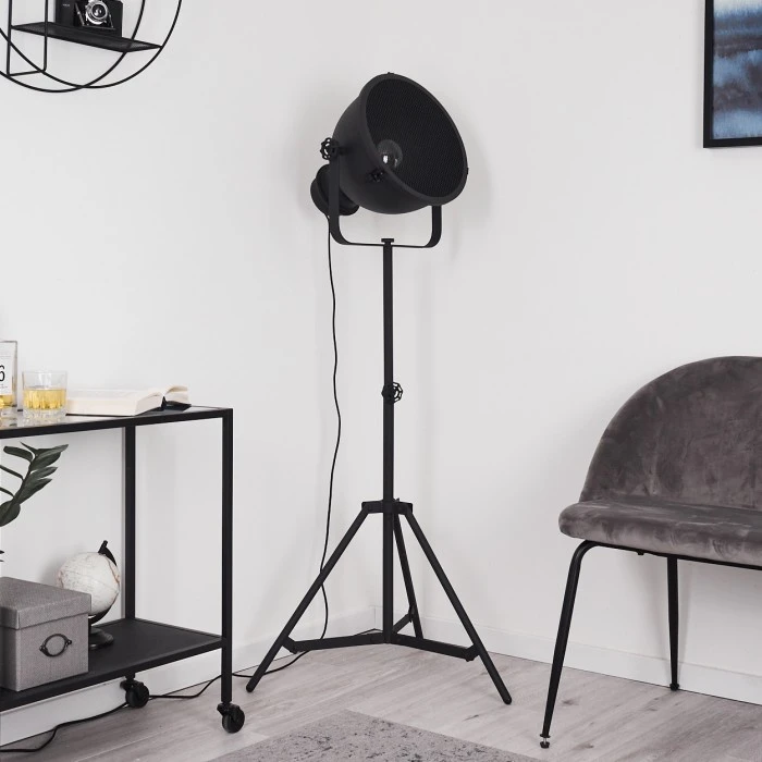 Hofstein Ogho Stehleuchte Schwarz, 1-flammig 12 Hofstein Ogho Stehleuchte Schwarz, 1-flammig – Bild 12