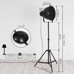 Hofstein Ogho Stehleuchte Schwarz, 1-flammig 16 Hofstein Ogho Stehleuchte Schwarz, 1-flammig -Bürolampen Verkäufe ogho stehleuchte h3413784 3