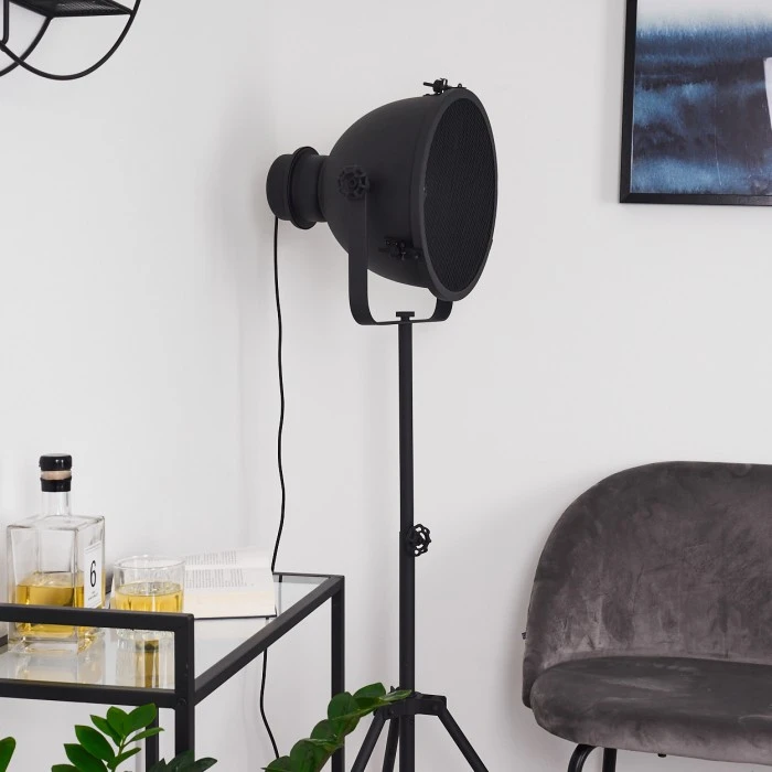 Hofstein Ogho Stehleuchte Schwarz, 1-flammig 10 Hofstein Ogho Stehleuchte Schwarz, 1-flammig – Bild 10