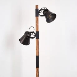 Hofstein Oksbol Stehleuchte Grau, Dunkelbraun, Stahl geb&uuml;rstet, 2-flammig -Bürolampen Verkäufe oksbol stehleuchte h3350362 12