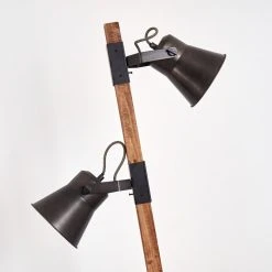 Hofstein Oksbol Stehleuchte Grau, Dunkelbraun, Stahl geb&uuml;rstet, 2-flammig -Bürolampen Verkäufe oksbol stehleuchte h3350362 5