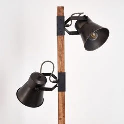 Hofstein Oksbol Stehleuchte Grau, Dunkelbraun, Stahl geb&uuml;rstet, 2-flammig -Bürolampen Verkäufe oksbol stehleuchte h3350362 9