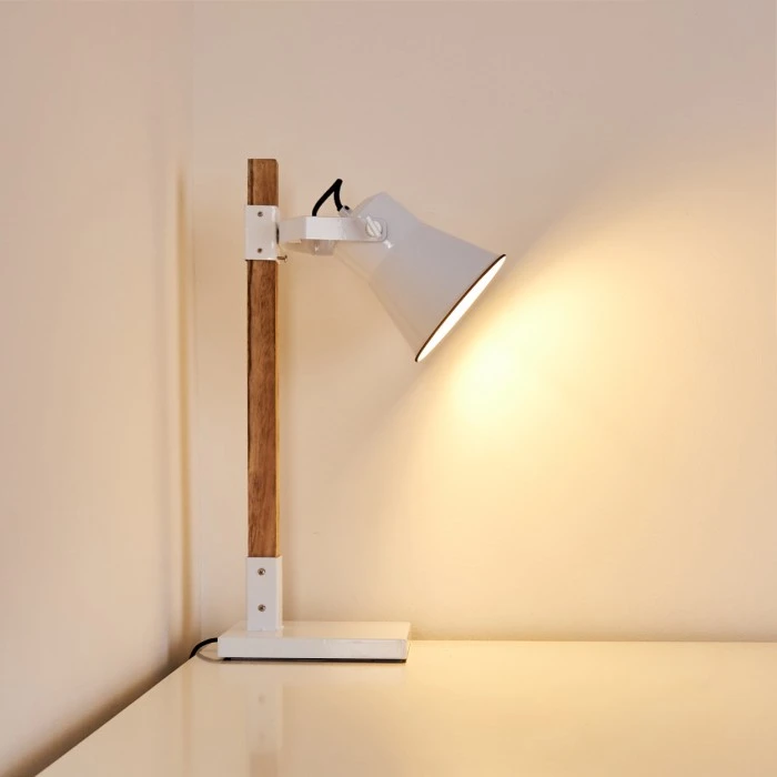 Hofstein Oksbol Tischleuchte Braun, Weiß, 1-flammig 12 Hofstein Oksbol Tischleuchte Braun, Weiß, 1-flammig – Bild 12