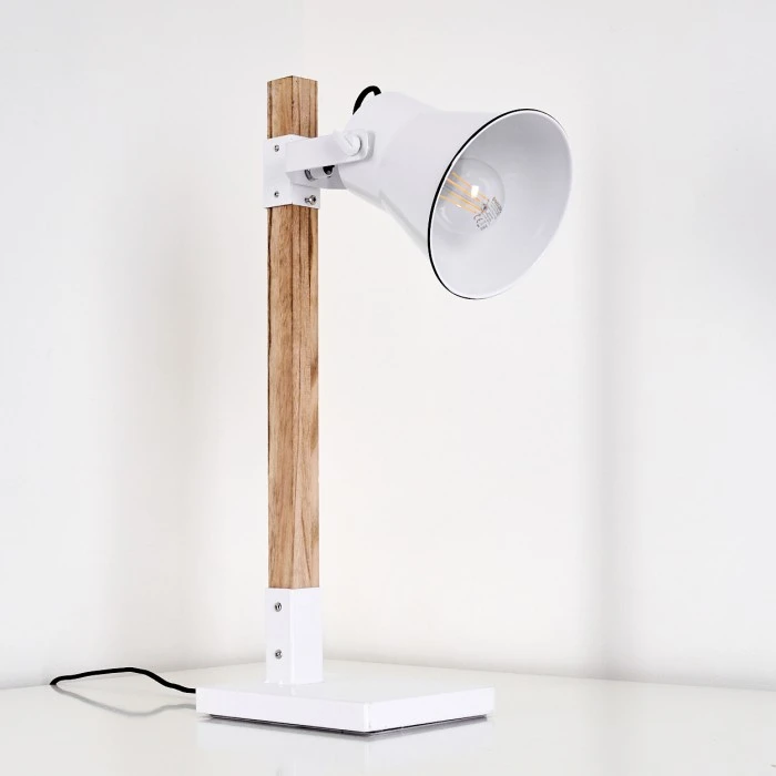 Hofstein Oksbol Tischleuchte Braun, Weiß, 1-flammig 13 Hofstein Oksbol Tischleuchte Braun, Weiß, 1-flammig – Bild 13