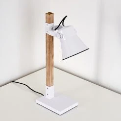 Hofstein Oksbol Tischleuchte Braun, Weiß, 1-flammig 25 Hofstein Oksbol Tischleuchte Braun, Weiß, 1-flammig -Bürolampen Verkäufe oksbol tischleuchte h3352212 8