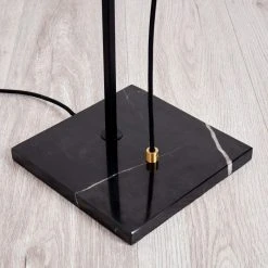 Hofstein Okudari Stehleuchte Messing, Schwarz, Gold, 1-flammig -Bürolampen Verkäufe okudari stehleuchte h3358290 17