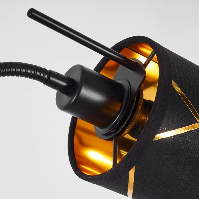 Hofstein Opatija Stehleuchte Chrom, Schwarz, 2-flammig 3 Hofstein Opatija Stehleuchte Chrom, Schwarz, 2-flammig – Bild 3