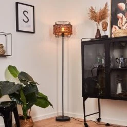 Hofstein Otta Stehleuchte Schwarz, 1-flammig