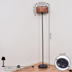 Hofstein Otta Stehleuchte Schwarz, 1-flammig 13 Hofstein Otta Stehleuchte Schwarz, 1-flammig -Bürolampen Verkäufe otta stehleuchte h3442739 3