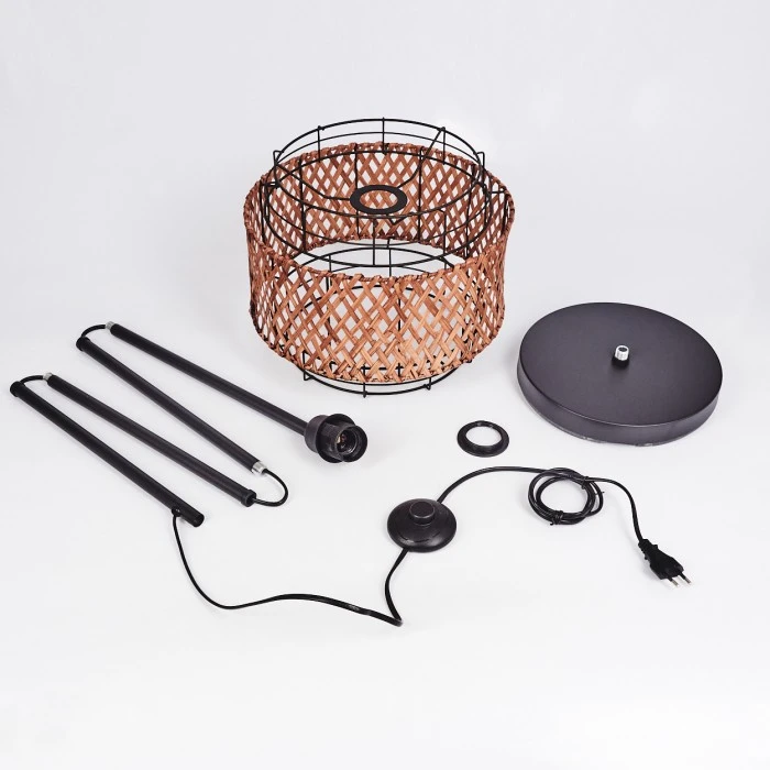 Hofstein Otta Stehleuchte Schwarz, 1-flammig 5 Hofstein Otta Stehleuchte Schwarz, 1-flammig – Bild 5