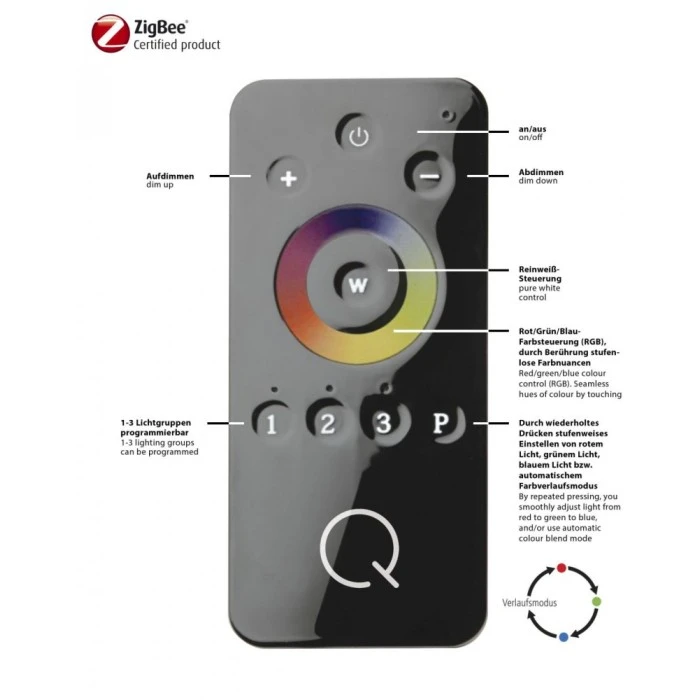 Paul Neuhaus Q-Serie Paul Neuhaus Deckenleuchte Q-MIRAN LED Aluminium, 1-flammig, Fernbedienung, Farbwechsler 5 Paul Neuhaus Q-Serie Paul Neuhaus Deckenleuchte Q-MIRAN LED Aluminium, 1-flammig, Fernbedienung, Farbwechsler – Bild 5