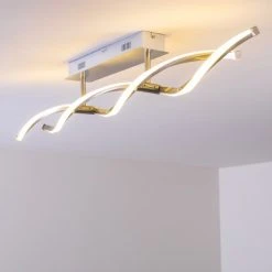 Paul Neuhaus Leuchten Paul Neuhaus POLINA Deckenleuchte LED Edelstahl, 2-flammig -Bürolampen Verkäufe paul neuhaus polina deckenleuchte 9143 55 10