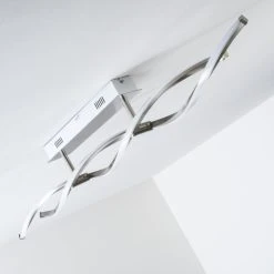 Paul Neuhaus Leuchten Paul Neuhaus POLINA Deckenleuchte LED Edelstahl, 2-flammig -Bürolampen Verkäufe paul neuhaus polina deckenleuchte 9143 55 18