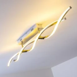 Paul Neuhaus Leuchten Paul Neuhaus POLINA Deckenleuchte LED Edelstahl, 2-flammig -Bürolampen Verkäufe paul neuhaus polina deckenleuchte 9143 55 19