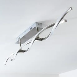 Paul Neuhaus Leuchten Paul Neuhaus POLINA Deckenleuchte LED Edelstahl, 2-flammig -Bürolampen Verkäufe paul neuhaus polina deckenleuchte 9143 55 5