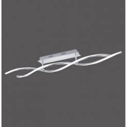 Paul Neuhaus Leuchten Paul Neuhaus Polina Deckenleuchte LED Edelstahl, 2-flammig