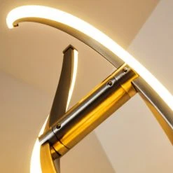 Paul Neuhaus Leuchten Paul Neuhaus POLINA Stehleuchte LED Edelstahl, 2-flammig -Bürolampen Verkäufe paul neuhaus polina stehleuchte 9140 55 4