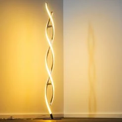 Paul Neuhaus Leuchten Paul Neuhaus POLINA Stehleuchte LED Edelstahl, 2-flammig -Bürolampen Verkäufe paul neuhaus polina stehleuchte 9140 55 9