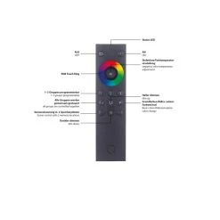 Paul Neuhaus Q-Serie Paul Neuhaus Q-MIA Deckenleuchte LED Anthrazit, 1-flammig, Fernbedienung -Bürolampen Verkäufe paul neuhaus q mia deckenleuchte 9186 13 5