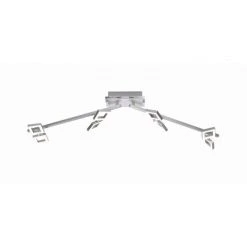 Paul Neuhaus Leuchten Paul Neuhaus TWINS Deckenleuchte LED Edelstahl, 8-flammig