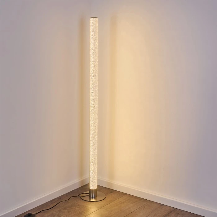 Hofstein Pipe Stehleuchte LED Nickel-Matt, 1-flammig 19 Hofstein Pipe Stehleuchte LED Nickel-Matt, 1-flammig – Bild 19