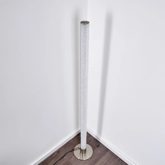 Hofstein Pipe Stehleuchte LED Nickel-Matt, 1-flammig 5 Hofstein Pipe Stehleuchte LED Nickel-Matt, 1-flammig – Bild 5