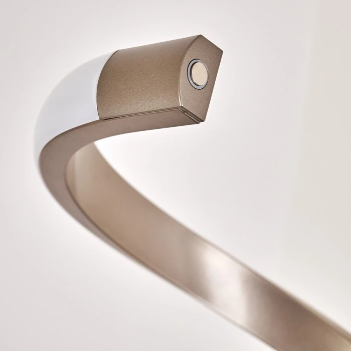 Hofstein Pitasch Stehleuchte LED Nickel-Matt, 1-flammig 11 Hofstein Pitasch Stehleuchte LED Nickel-Matt, 1-flammig – Bild 11