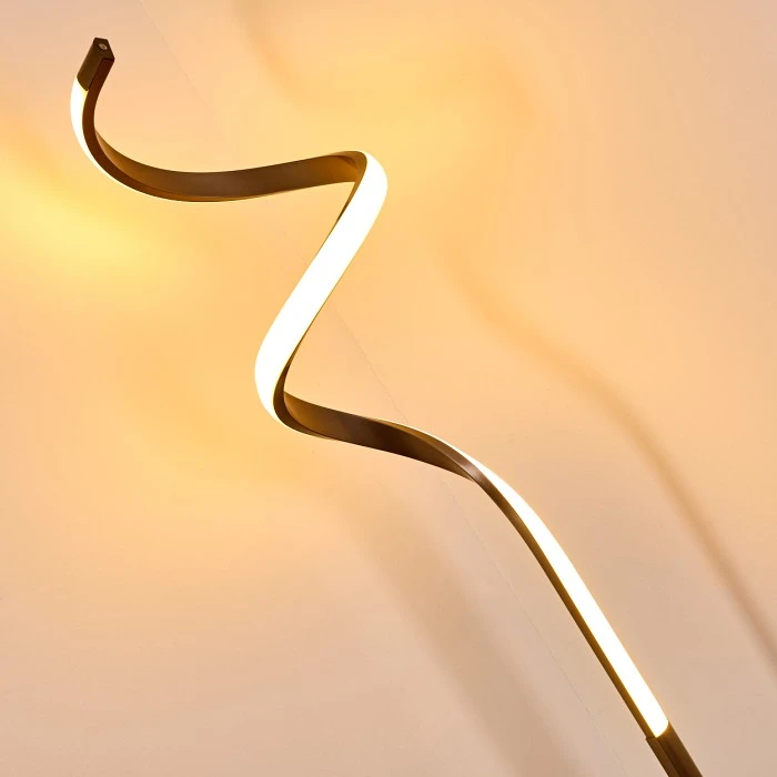 Hofstein Pitasch Stehleuchte LED Nickel-Matt, 1-flammig 13 Hofstein Pitasch Stehleuchte LED Nickel-Matt, 1-flammig – Bild 13