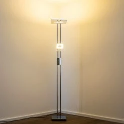 Reality Avignon Deckenfluter LED Chrom, 2-flammig -Bürolampen Verkäufe reality avignon deckenfluter r42782106 12