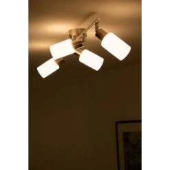 Reality MARS Deckenspot Edelstahl, Weiß, 4-flammig 13 Reality MARS Deckenspot Edelstahl, Weiß, 4-flammig -Bürolampen Verkäufe reality mars deckenspot r80014007 4