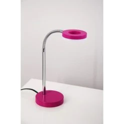 Reality RENNES Schreibtischleuchte LED Chrom, Wei&szlig;, Lila, 1-flammig