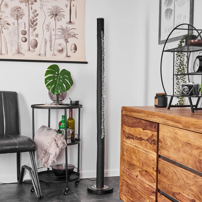 Hofstein Rodeche Stehleuchte LED Nickel-Matt, Schwarz, 1-flammig 8 Hofstein Rodeche Stehleuchte LED Nickel-Matt, Schwarz, 1-flammig – Bild 8