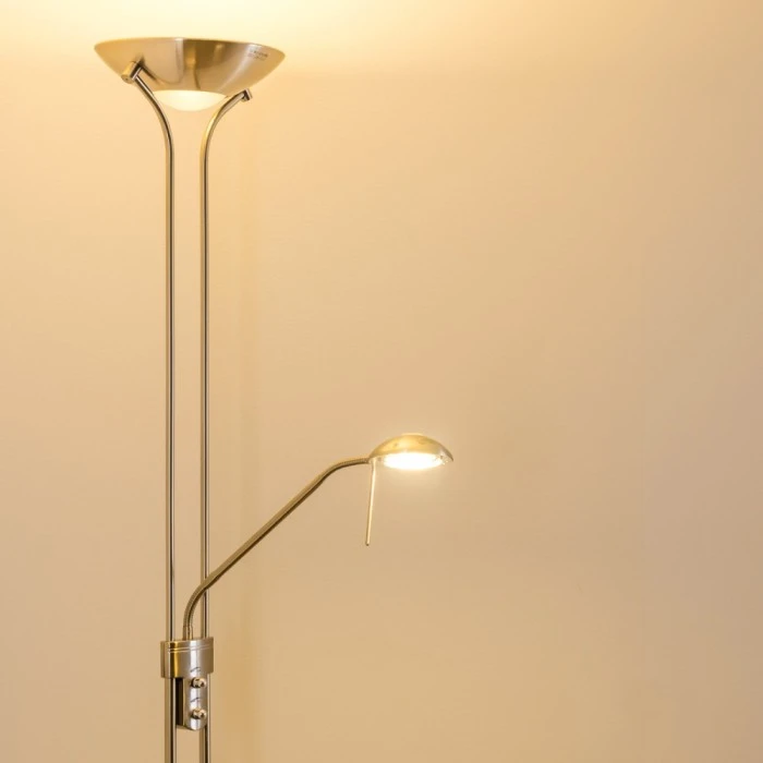 Hofstein Rom Deckenfluter LED Nickel-Matt, 2-flammig 14 Hofstein Rom Deckenfluter LED Nickel-Matt, 2-flammig – Bild 14