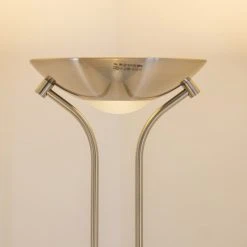 Hofstein Rom Deckenfluter LED Nickel-Matt, 2-flammig 36 Hofstein Rom Deckenfluter LED Nickel-Matt, 2-flammig -Bürolampen Verkäufe rom deckenfluter 8500 16