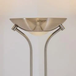 Hofstein Rom Deckenfluter LED Nickel-Matt, 2-flammig 37 Hofstein Rom Deckenfluter LED Nickel-Matt, 2-flammig -Bürolampen Verkäufe rom deckenfluter 8500 17