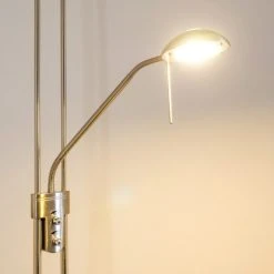 Hofstein Rom Deckenfluter LED Nickel-Matt, 2-flammig 38 Hofstein Rom Deckenfluter LED Nickel-Matt, 2-flammig -Bürolampen Verkäufe rom deckenfluter 8500 18