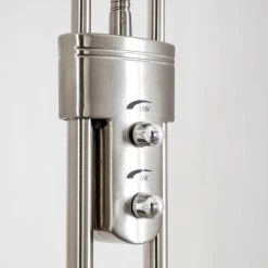 Hofstein Rom Deckenfluter LED Nickel-Matt, 2-flammig 39 Hofstein Rom Deckenfluter LED Nickel-Matt, 2-flammig -Bürolampen Verkäufe rom deckenfluter 8500 19