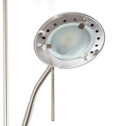 Hofstein Rom Deckenfluter LED Nickel-Matt, 2-flammig 25 Hofstein Rom Deckenfluter LED Nickel-Matt, 2-flammig -Bürolampen Verkäufe rom deckenfluter 8500 5