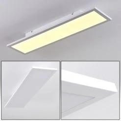 Hofstein Salmi Deckenpanel LED Wei&szlig;, 1-flammig