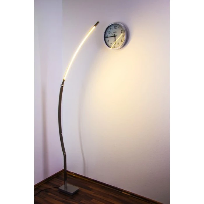 Hofstein Santa Marta Stehleuchte LED Nickel-Matt, Chrom, 1-flammig 4 Hofstein Santa Marta Stehleuchte LED Nickel-Matt, Chrom, 1-flammig – Bild 4