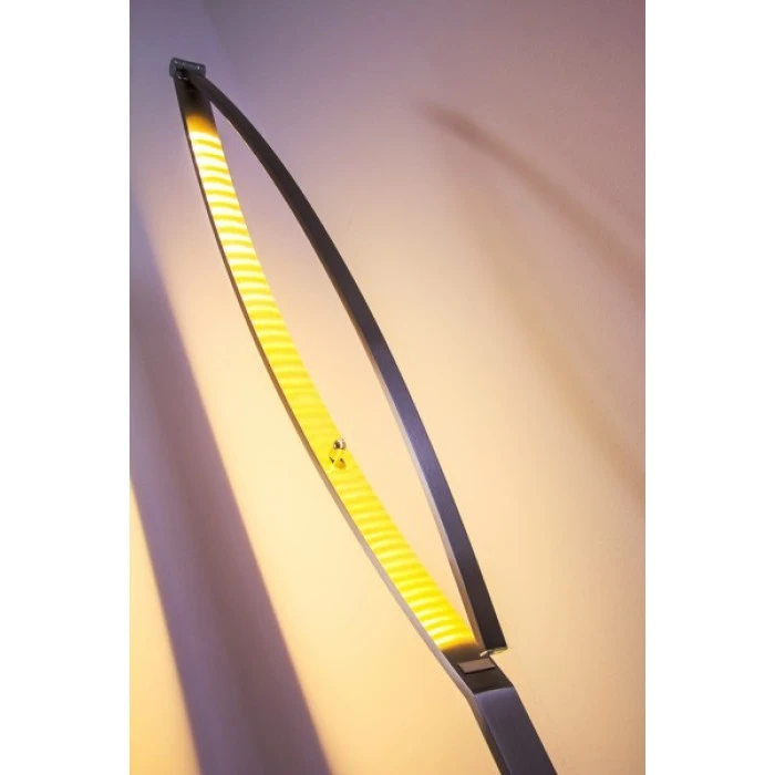 Hofstein Santa Marta Stehleuchte LED Nickel-Matt, Chrom, 1-flammig 8 Hofstein Santa Marta Stehleuchte LED Nickel-Matt, Chrom, 1-flammig – Bild 8