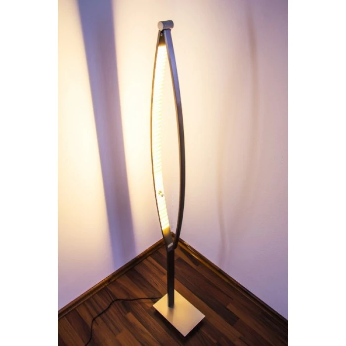 Hofstein Santa Marta Stehleuchte LED Nickel-Matt, Chrom, 1-flammig 9 Hofstein Santa Marta Stehleuchte LED Nickel-Matt, Chrom, 1-flammig – Bild 9