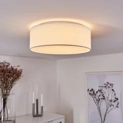 Hofstein Saura Deckenleuchte LED Wei&szlig;, 1-flammig