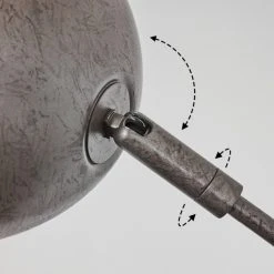 Hofstein Siamado Stehleuchte Nickel-Matt, Holz dunkel, 5-flammig -Bürolampen Verkäufe siamado stehleuchte h3443651 5