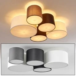 Hofstein Skelbaek Deckenleuchte Wei&szlig;, 5-flammig