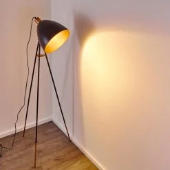 Hofstein Sorsele Stehleuchte Schwarz, Kupferfarben, 1-flammig -Bürolampen Verkäufe sorsele stehleuchte h3161456 do1 16