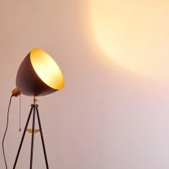 Hofstein Sorsele Stehleuchte Schwarz, Kupferfarben, 1-flammig -Bürolampen Verkäufe sorsele stehleuchte h3161456 do1 5